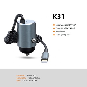 Nouveauté 30W Mini alliage chargeur rapide pour <span class=keywords><strong>téléphone</strong></span> 5V3A câble de charge rapide à ressort gratuit ignifuge caméra ordinateur portable - Product Image 4