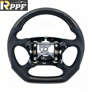 Volante de Fibra de Carbono Real para Ford <span class=keywords><strong>Mustang</strong></span> 1999 2000 2001 2002 2003 2004, Sin Fatiga en Viajes Largos - Product Image 1