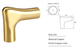 Meubles décoration alliage canapé chaise tabouret armoire corne <span class=keywords><strong>de</strong></span> boeuf coussinet <span class=keywords><strong>de</strong></span> <span class=keywords><strong>pied</strong></span> plié chaise accoudoir métal housse <span class=keywords><strong>de</strong></span> protection jambe Cupe pour canapé - Product Image 2