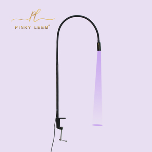 Système de colle à cils UV Pinky Leem 2026, lampe pour extensions de cils, lumière violette avec pince de table et pédale - Product Image 5