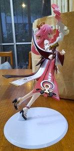 Figurines de jeu vidéo Keqing <span class=keywords><strong>Yae</strong></span> Miko de 25 cm, modèle de dessin animé en PVC, figurine de fille d'anime, collection, vente en gros d'usine - Product Image 4