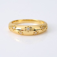 2024 Classic Gold Schicht Blumen ring Silber Diamant Wide Face Ring für Frauen Sommerferien Party Schmuck Geschenk