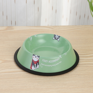 Cuenco portátil <span class=keywords><strong>de</strong></span> acero inoxidable personalizado al por mayor para perros/gatos diseño minimalista para animales pequeños con <span class=keywords><strong>amor</strong></span> - Product Image 5