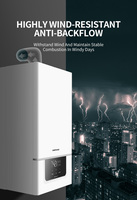 Chaudière combinée murale gaz naturel et électrique avec échangeur de chaleur en cuivre pour usage domestique et hôtelier, chauffage central sans réservoir, capacité 12L