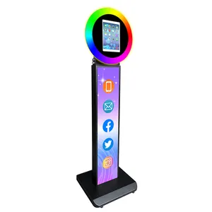 Bên Nhà cung cấp iPad Photo Booth tất cả trong một đứng vật liệu tốt nhất mạnh mẽ và bền chụp ảnh tự sướng xoay ảnh gian hàng