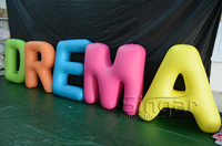Ensembles de lettres gonflables en PVC pour décorations publicitaires - Certifiés CE, Marque SINGAR, Tailles personnalisables (1m-2m), Impression numérique