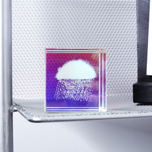 Honneur des nuages de cristal et des gouttes de pluie <span class=keywords><strong>Creative</strong></span> 3d <span class=keywords><strong>Photo</strong></span> Crystal Block 3d Laser Gravé K9 Crystal Cube - Product Image 3