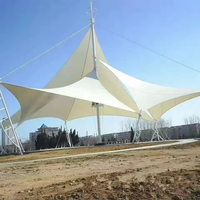 Estructura de Membrana de PTFE/PVDF de Alta Calidad, Moderna y Ecológica para Construcción Rápida, Ideal para Villas, Garajes, Cobertizos, Hoteles, Gimnasios y Almacenes