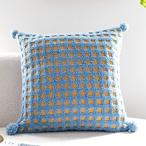 Nordique INS Jacquard couverture agneau Plaid oreiller salon canapé coussin chambre appui-tête taie d'oreiller - Product Image 4