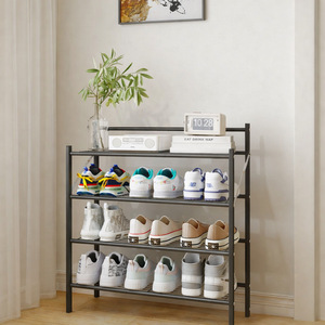 Multi Layer Iron <b>Shoe</b> <b>Rack</b> <b>Foldable</b> Metal Floor Stand For Bedroom Sneakers And High Heels Storage Organizer - Product Image 3