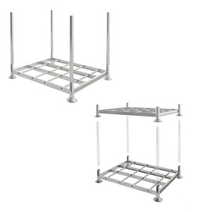 Sistema de Estanterías Apilables de Acero Plegable para Almacenamiento Pesado, Poste de Acero Galvanizado, Plataforma de Almacenamiento - Product Image 2
