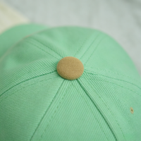 Topi Baseball Dua Warna Custom dengan Visor Bawah Bermotif Tersembunyi, Topi Snapback Motif Tropis OEM