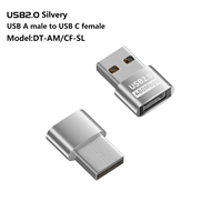 Meilleur prix de gros USB a mâle vers type C adaptateur femelle 480Mbps USB2.0 connecteur de Conversion rapide de données pour téléphone portable