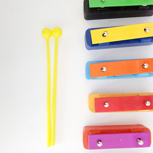 Glockenspiel Xylophone en métal aluminium coloré à 8 tons, instrument de percussion Orff pour enfants, jouet musical éducatif précoce - Product Image 4