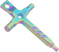 Photographie EDC Multi-outil 4-en-1 en acier inoxydable à poignée croisée clé hexagonale clé Allen