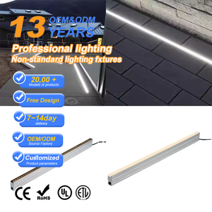 Éclairage paysager moderne, design personnalisé avec corps en aluminium étanche IP65, lumière linéaire LED pour suspension, salle de sport et jardin - Product Image 1