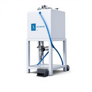 เครื่องพ่นทรายอัตโนมัติ LUCAN TECHNO รุ่น Dio-Blaster แบบ PLC ควบคุมด้วยเท้า สำหรับเหล็กอ่อน/เคลือบสีฝุ่น กำลังไฟ 1 กิโลวัตต์ น้ำหนัก 10 กิโลกรัม พร้อมขาตั้ง - Product Image 5