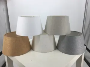 OEM Customized Linen Lampshade Lampshade Frames For Table Floor Lamp Pendant Lamp Raffia Lamp Covers Shades