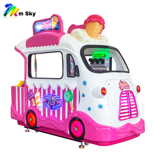 CE Ice Cream Fun Kiddie Rides 4 Seat Family Swing Bus Divertissement Jeu Vidéo <span class=keywords><strong>Intérieur</strong></span> Jeu à pièces pour enfants Aire de <span class=keywords><strong>jeux</strong></span> - Product Image 2