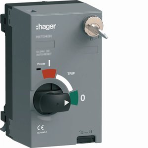 Hager HXT041HK Motorino di Azionamento 100-110V AC/DC con Reset Automatico e Chiave per Interruttore H3+ P250 - Product Image 1