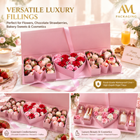 Kotak Kaku Hari Ibu untuk Kemasan Cokelat Macaron dari Kertas Karton dengan Laminasi Matt untuk Kotak Hadiah Bunga Stroberi Sushi