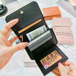 Wholesale <b>Women</b> Credit Holder Girls <b>Wallets</b> Coin <b>Purse</b> High Quality Handmade Pu Leather Mini Card <b>Wallet</b> - Product Image 4