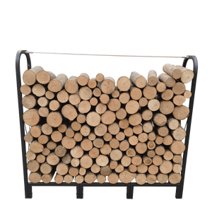 DB Artibear 4.1ft Heavy Duty <b>Firewood</b> <b>Rack</b> Stand Indoor Outdoor Metal Wood Pile Storage Stacker Logs Holder Storage Solution - Product Image 5