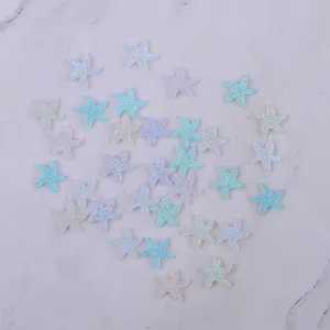 New Design Resin Material 3d Starfish Nail Charm Ocean Decoration Glitter Starfish Nail Art Charm