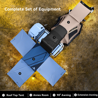 Carpa de Techo Automática para 3 Personas Ada Overland, Carcasa Rígida de Aluminio, Lona Impermeable, para Campamento al Aire Libre