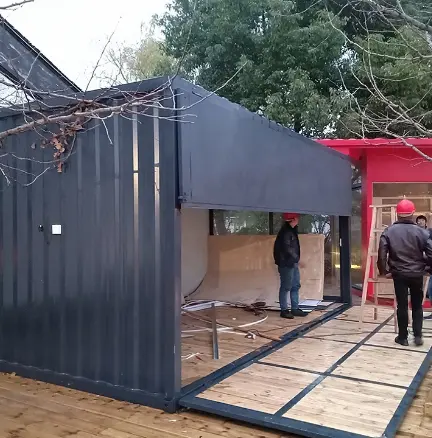 Quick eenvoudige montage 20ft 40ft uitbreidbaar verzending container cafe huizen bar restaurant voor verkoop in kenia