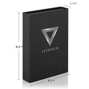 Custom Printing Eco Friendly Black Packaging Magnet Rigid Paper Box with Foam - Product Image 2