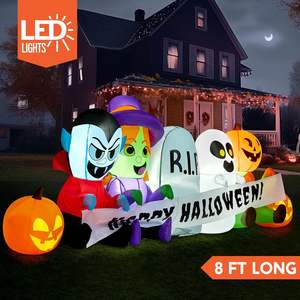 Ting <span class=keywords><strong>Angel</strong></span> 8FT Halloween Décorations gonflables en plein air Vente chaude Citrouille Fantôme <span class=keywords><strong>Vampire</strong></span> Sorcière Tombstone Décorations de fête - Product Image 3