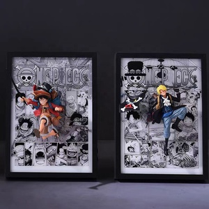 One Pieced 3D Luffy Zoro Saab Trois Frères Stéréographique Anime Figure Creative Design Peinture Meilleur Cadeau Pour Garçon Et Fille - Product Image 2
