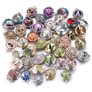 新款香薰扩散器项链复古花蝴蝶开盒芳香吊坠香水精油扩散器项链 - Product Image 6