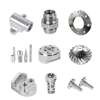 Usinage CNC 5 axes de haute précision d'aluminium anodisé, de laiton et d'acier, produits de tournage sur mesure