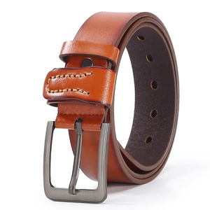 Cintura in Pelle di Alta Qualità per <span class=keywords><strong>Uomo</strong></span>, <span class=keywords><strong>Cinture</strong></span> di Design con Fibbia Vintage alla Moda per Jeans - Product Image 5