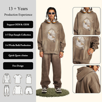 Vêtements de marque Autumn Cool, vestes à capuche épaisses originales Monkey Washed, impression numérique unisexe, sweats à capuche surdimensionnés pour hommes et femmes