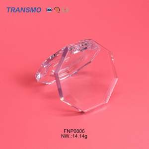 Boîtier vide pour fard à paupières individuel, blush et blush crème, avec logo personnalisé, en cristal octogonal - Product Image 6