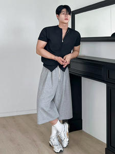 Pantaloncini da uomo con Logo personalizzato per allenamento da palestra <span class=keywords><strong>pantaloni</strong></span> sportivi <span class=keywords><strong>corti</strong></span> da uomo - Product Image 5