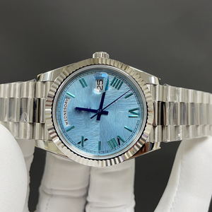 Reloj de Lujo para Hombre de Acero Inoxidable, Mecánico Automático, Resistente al Agua, Esfera de 41 mm, Función de Reserva de Marcha, Movimiento Visible - Product Image 3