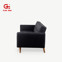 Moderno y cómodo Click Clack Convertible plegable Loveseat sofá extraíble futón sofá cama para la venta