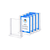 Support de table d'affichage de restaurant en plastique de haute qualité porte-nom de carte porte-panneau de table OEM pour la publicité