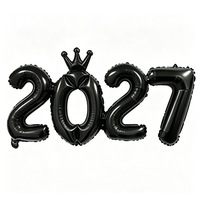 Ballons numériques en feuille métallique 2027 pour le réveillon du Nouvel An, Halloween, les remises de diplômes et les fêtes de la Fête des Mères