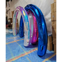Arche miroir gonflable LED personnalisée, cabine photo, tunnel d'affichage en PVC pour événements, fêtes, mariages, extérieur
