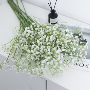 Soft Silk Baby's Breath Artificial Flowers White Single Stem Wedding Decorations Home Decor Props - Product Image 4