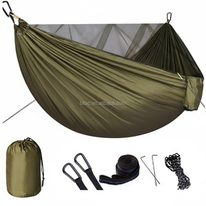 Hamaca de Nailon Ligera y Portátil para Acampar con Mosquitero para Viajes al Aire Libre, Hamaca con Mosquitero al por Mayor - Product Image 1