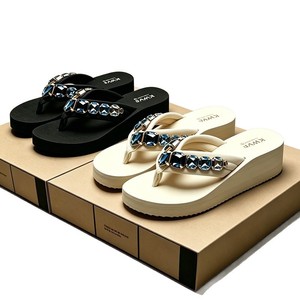 Sandales à talons hauts pour <span class=keywords><strong>femme</strong></span> style féerique, collection été 2026, couleur unie, rehaussantes, confortables, antidérapantes, usage quotidien, dessus en EVA - Product Image 5