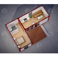 Maison de bureau détachable facile à construire et bon marché Maison modulaire préfabriquée en conteneur Maison modulaire en conteneur préfabriquée