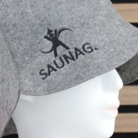 Gorro de Sauna de Fieltro Reciclado Ecológico Color Gris Diablo, Venta al por Mayor, Logotipo Personalizado, Directo de Fábrica, Gorro para Baño de Vapor y Spa