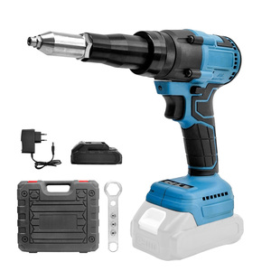 Pistola Remachadora sin Escobillas, Pistola Remachadora con Batería de Litio, Pistola Remachadora Industrial Totalmente Automática con Funcionamiento a Batería - Product Image 1